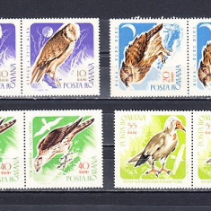 M1 TX5 4 - 1967 - Pasari de prada - perechi de cate doua timbre