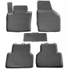 Covorase Cauciuc Premium Stil Tavita Audi Q3 2010-2018, Negre, Fara Miros, Bordura 3cm, Acoperire Integrala Pardoseala