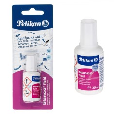 Corector Lichid cu Pensulă Pelikan, Capacitate 20ml, Alb