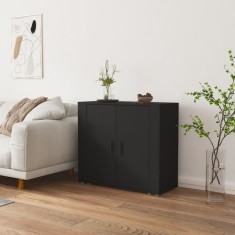 vidaXL Dulap, negru, 80x33x70 cm, lemn prelucrat 816561
