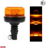 12 LED Lumina de avertizare Stroboscopica Girofar Lampa Diametru 110mm Orange 12V 24V E9