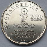 Monedă 50 Forint 2021 Ungaria, Congresul Euharistic Budapesta 2020, unc, Europa