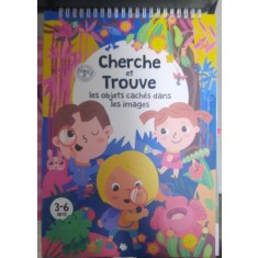 Cherche et trouve, les objets caches dans les images ( Cauta și găsește obiectele ascunse &icirc;n imagini - carte in limba franceza