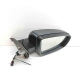 Oglinda Laterala Dreapta BMW X5 E70, OEM 7282738, Negru/Portocaliu, Unghi Mort, Garantie