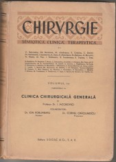 I. Iacobovici - Chirurgie. Semiotica, clinica, terapeutica - Vol. I, Fascicula I-II