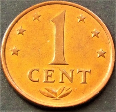 Moneda exotica 1 CENT - ANTILELE OLANDEZE (Caraibe), anul 1977 * cod 3505 foto