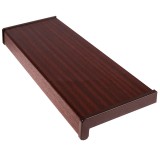 Glaf PVC interior pentru ferestre Mahon 100 x 35 cm, Include piese laterale + Silicon alb 280 Ml