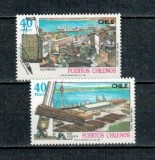 Chile 1990 - Porturi din Chile, vederi, serie neuzata