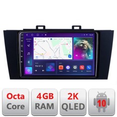 Navigatie Subaru Outback 2014-2019 sau Subaru XV 2017-2018 C-OUTBACK5 Android Octa Core Ecran 2K QLED GPS 4G 4+32GB 360 KIT-OUTBACK5+EDT-E409-2K CarSt foto