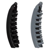 Clame de păr tip banana, Set 2 buc, Gri și Negru, 12.5 cm, Finisaj Mat, CMCLASS