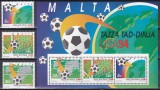 Cumpara ieftin Malta 1994 - Cupa Mondială de fotbal - SUA, Serie + Colita, MNH