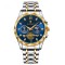 Ceas barbatesc Poedagar Cronograf Quartz Analog Casual Fashion Argintiu