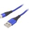 Cablu USB 2.0 A la C 2m Albastru