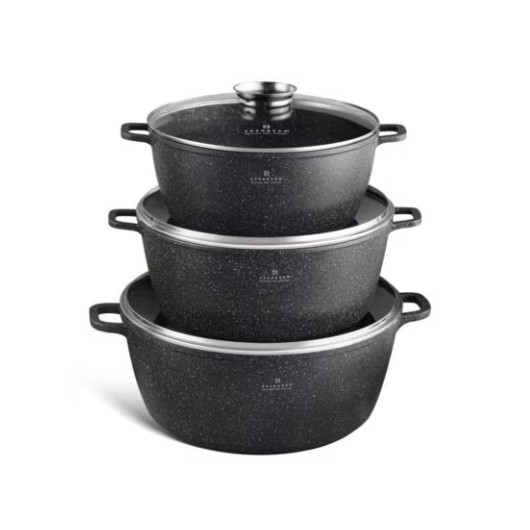 Set 6 piese Oale Aluminiu Strat Antiaderent Edenberg EB-8151 DNC57027