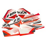 Autocolante ATV Asix 125CC Culoare Roșie Cod Produs: MX_NEW HUN125/8-98