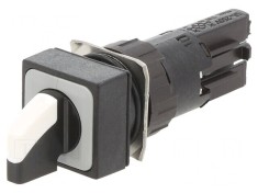 Comutator Rotativ Alb 16mm 3 Pozitii