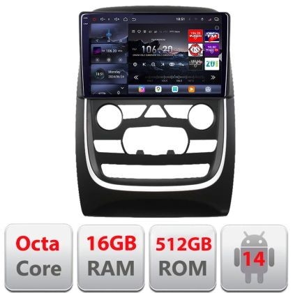 Navigatie Dodge Durango 2014-2020 Qled 2K Octa Core 16+512 LTE 4G DSP Wifi 5Ghz android auto carplay radio gps internet Kit-+EDT-E809-2K CarStore Tech