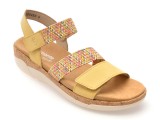 Sandale REMONTE galbene, R6861, din piele ecologica