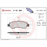 Placute frana Citroen Jumper 2 Box 04.06-, Jumper 2 Bus 04.06-, Jumper 2 04.06-; Fiat Ducato Box ( 250) 07.06-, Ducato Bus (250) 07.06-, Ducato (250), BREMBO