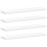 Cumpara ieftin Rafturi de perete suspendate, 4 buc., alb, 90x23,5x3,8 cm, MDF