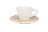 Bonna Nacrous - Ce&Egrave;ti de espresso &Egrave;i farfurie - 80.0 cc - Por&Aring;&pound;elan - 6er set