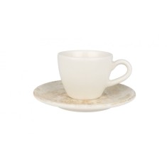 Bonna Nacrous - Ce&Egrave;ti de espresso &Egrave;i farfurie - 80.0 cc - Por&Aring;&pound;elan - 6er set