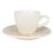 Bonna Nacrous - Ce&Egrave;ti de espresso &Egrave;i farfurie - 80.0 cc - Por&Aring;&pound;elan - 6er set