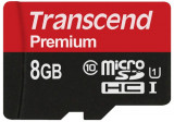 Card de memorie Transcend TS8GUSDU1, microSDHC, 8GB, Clasa 10, UHS-I + Adaptor microSD