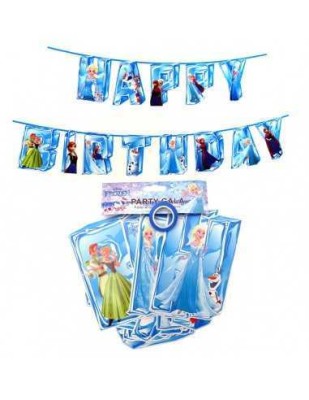 Banner HAPPY BIRTHDAY Frozen 200x15 cm foto