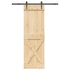 Ușă glisantă cu set de feronerie 70x210 cm, lemn masiv de pin