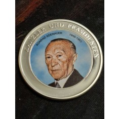 Germania 2004 - Cancelari si Presedinti, medal Konrad Adenauer, comemorativ