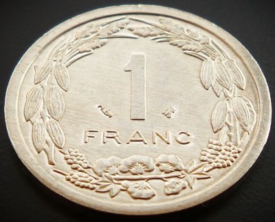 Moneda exotica 1 FRANC CFA - AFRICA CENTRALA (GABON), anul 1998 * 3130 = UNC + LUCIU foto