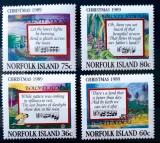 Norfolk Island 1989 muzica Crăciun serie nestampilata