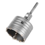 Freza 80 mm, 8 dinti widia cu adaptor SDS+ si burghiu pilot GRAPHITE 55H322 HardWork ToolsRange