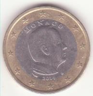 Monaco 1 euro 2014 -Albert II - KM# 194, Gad# MC193 foto