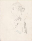 HST A1628 Schiță de Dimitrie &quot;Puiu&quot; Eitel 1938 semnată