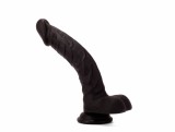 Dildo Realistic Colours Pleasure, Negru, 20 cm, X-Men