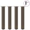 vidaXL Picioare masă consolă, 4 buc., oțel natural, 72-74 cm 4012471