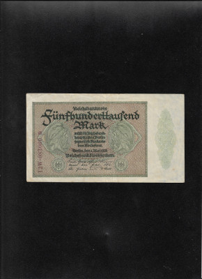 Rar! Germania 500000 500 000 marci mark 1923 seria083060 foto