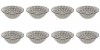 Set boluri, 8 piese, 450 ml, Portelan, Bej