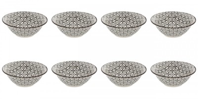 Set boluri, 8 piese, 450 ml, Portelan, Bej foto