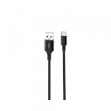 Cablu Date si Incarcare USB-A - USB-C XO Design NB143, 18W, 1m, Negru