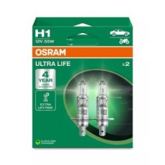 Set 2 Becuri 12V H1 Blister Osram Ultra Life