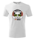 Tricou Personalizat I Love Music cu Bufnita si Casti - Design Modern si Creativ