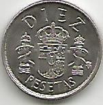 No(3) moneda*SPANIA-Diez pesetas 1985