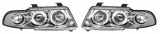 Set faruri tuning Audi A4 Sedan 1994-1998/Estate 1994-1998 BestAutoVest fata stanga-dreapta transparent -silver, Rapid