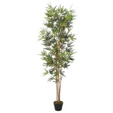 Arbore din bambus artificial 552 de frunze 120 cm verde GartenMobel Dekor, vidaXL