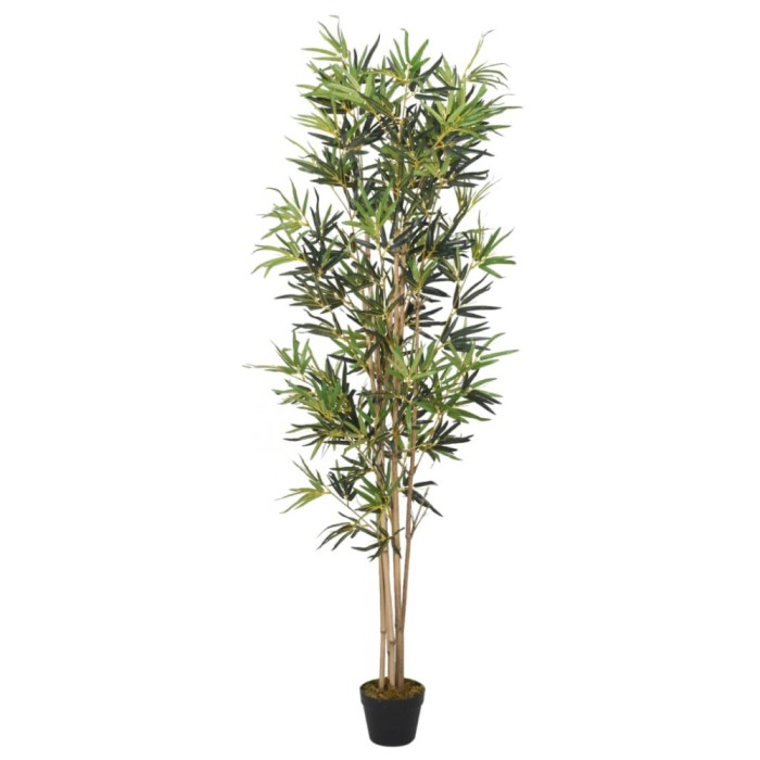 Arbore din bambus artificial 828 de frunze 150 cm verde