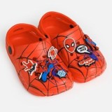 Saboti pentru copii, Rosu, Model Spiderman, Talpa Antiderapanta, CMCLASS