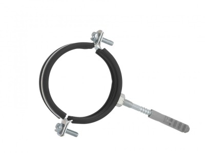 Clema metalica cu cauciuc pentru fixare tevi in perete, 3&amp;quot;, 87 - 92 mm, Geko G17296 foto